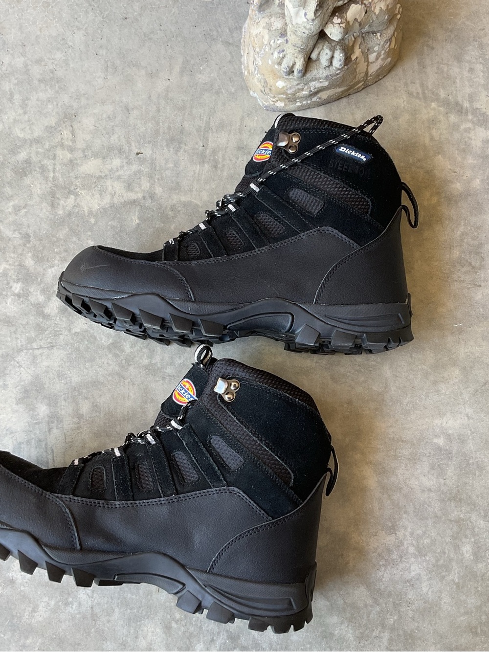 Dickies Black Tactical Work Boots with Lug Sole Steel Toe Size 10 - Picture 5 of 9